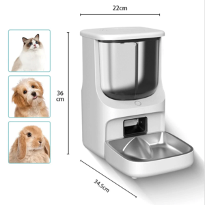 Alimentador Inteligente Wifi Para Mascotas – Capacidad 5 L, Doble Silo, Control Remoto Programable (2000 Mah)