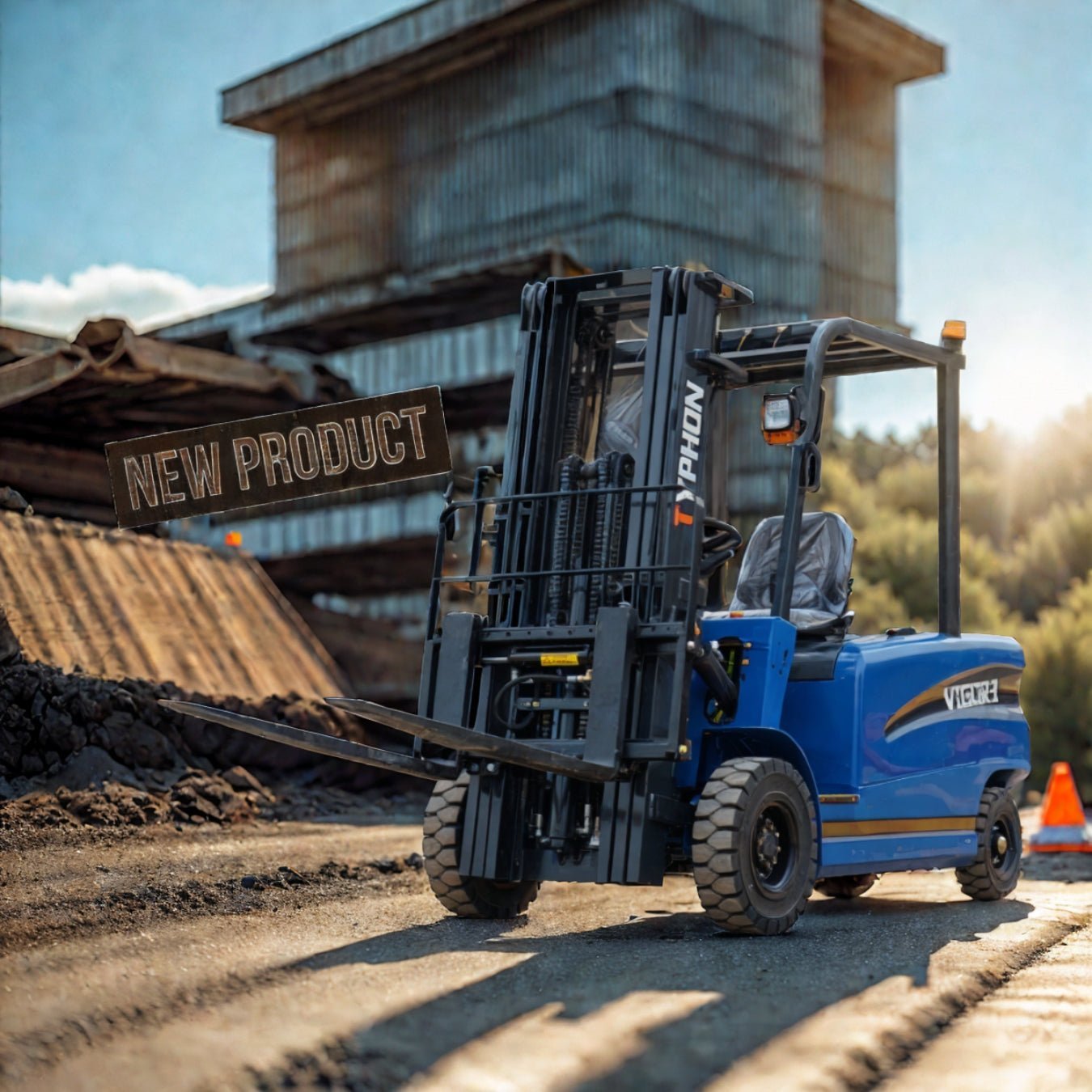 2025 TYPHON VIGOR 3.0 Blue 3 Ton Electric Forklift - Image 13