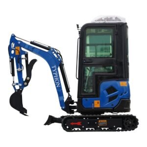 4000 lb TYPHON TERROR XVII Cabin Mini Excavator Kubota D902