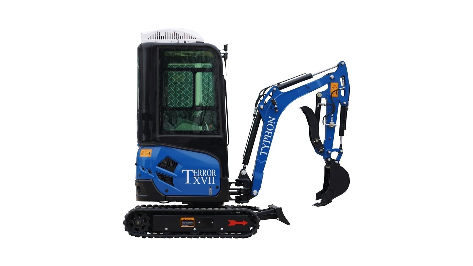4000 lb TYPHON TERROR XVII Cabin Mini Excavator Kubota D902 - Image 4