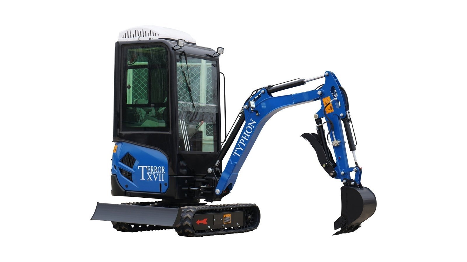 4000 lb TYPHON TERROR XVII Cabin Mini Excavator Kubota D902 - Image 6