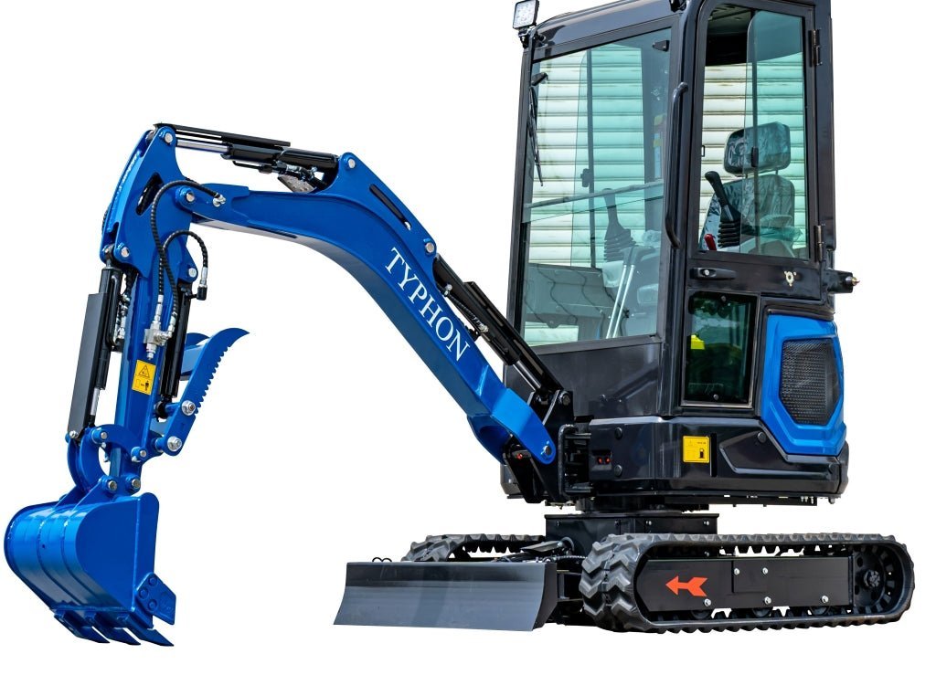 TYPHON 18 FLEX PRO 1.8 Ton Mini Excavator 12 attachments - Image 3