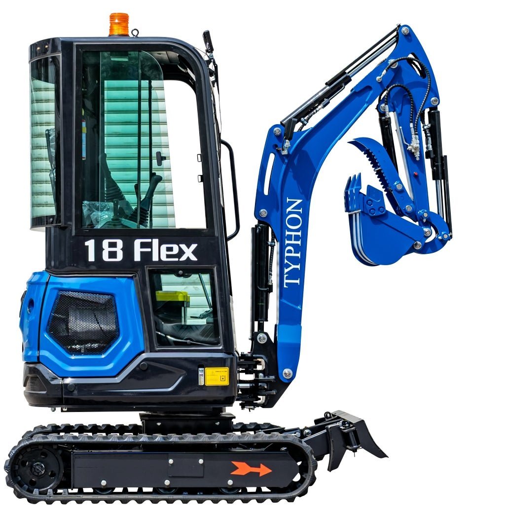 TYPHON 18 FLEX PRO 1.8 Ton Mini Excavator 12 attachments - Image 12