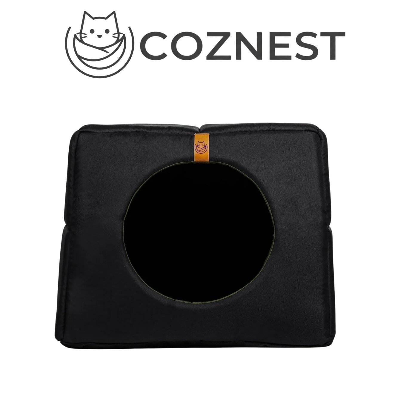 Coznest 2-in-1 Modern Cat Bed – Convertible Cave & Open Bed