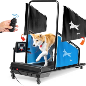 Pawrunner Dog Treadmill – Indoor Treadmill for Dogs, Compact Dog Running Machine for Small & Medium Dogs up to 130 Lbs – Quiet Pet Treadmill for Daily Exercise & Health - Blue