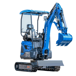 New TYPHON TERROR XIX STORM Mini Excavator 4000lbs 20.4hp Kubota D902 engine Trench Digger with Boom Swing, Canopy, Retractable Tracks