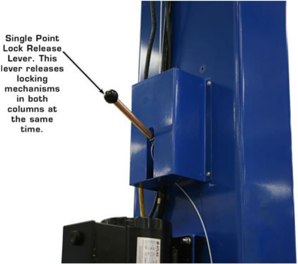 Atlas Automotive Equipment PV12PX Commercial Grade Overhead 2-Post Lift 12,000 lb. Capacity - Image 2