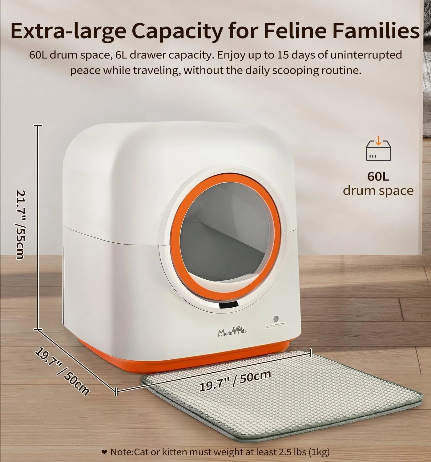 Automatic Self-Cleaning Cat Litter Box – Smart Odor Control & Health Tracking - Image 10