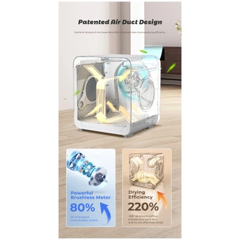 Pet Dryer Room – Automatic Hot & Cold Air, 3 Speeds - Image 8