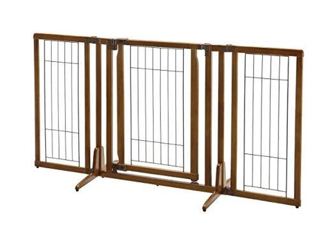 Freestanding Dog Pet Gate with Door - Premium Plus - Image 2